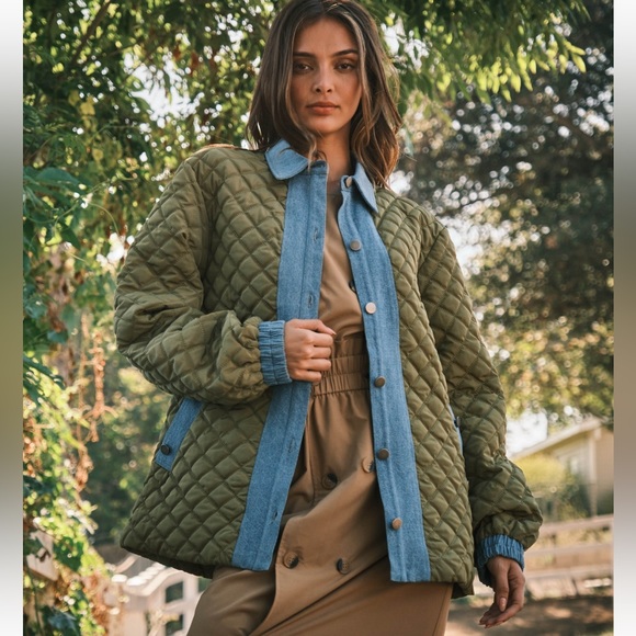 29 Fabulous Contrast Quilt Stitch Button Jacket - Picture 4 of 8